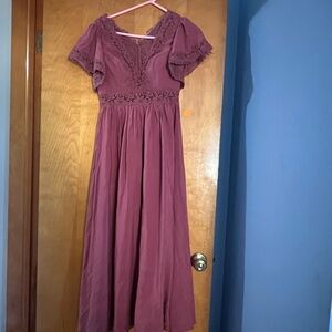 Azazie Bridesmaids dress. Size 2
Berry / mauve color